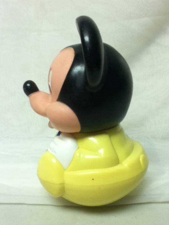 Disney, Mickey Mouse, 7in x 5in Roly-Poly Baby or Infant Toy