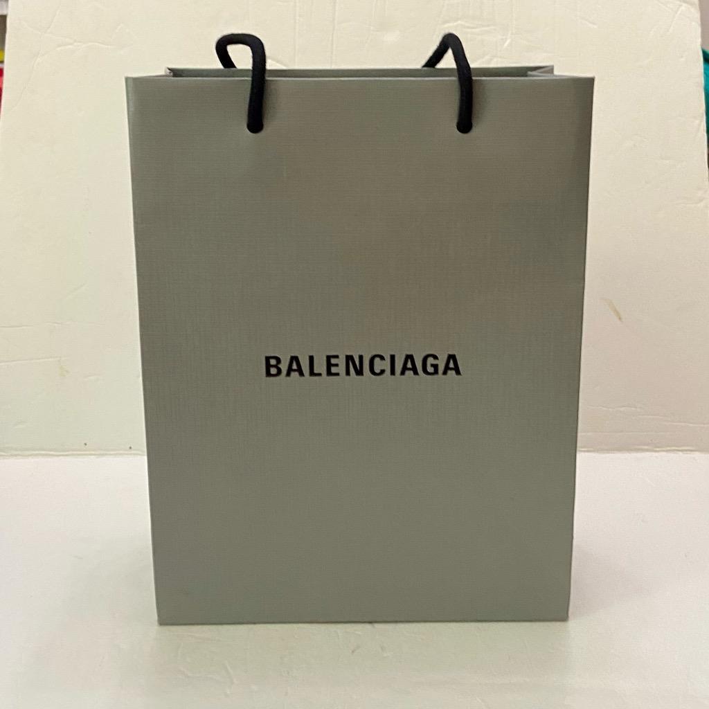Lot of 2 Balenciaga Gray Gift Bags