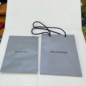 Lot of 2 Balenciaga Gray Gift Bags