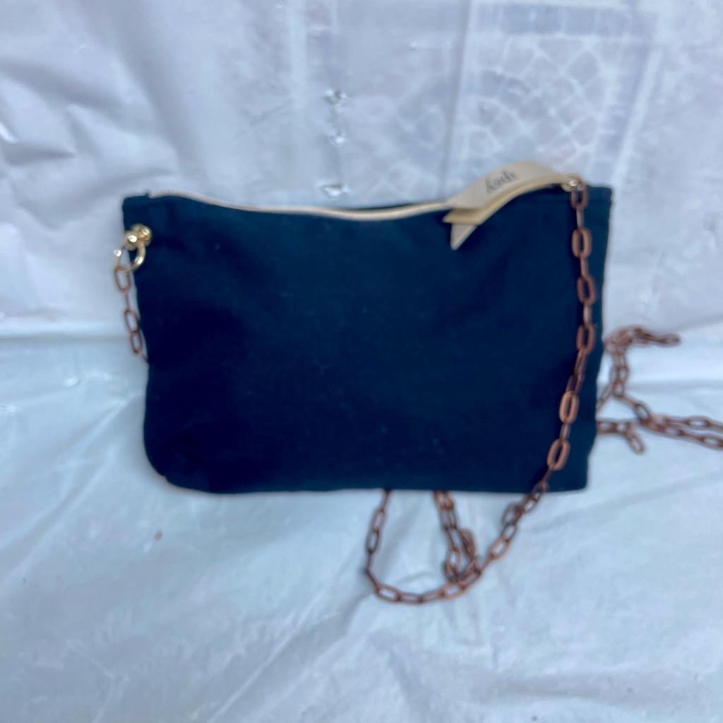 Ipsy Black -Eyelashes Crossbody Pouch
