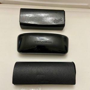 Three (3) Pre-owned Sunglasses Cases- Dolce Gabbana, Prada and Persol