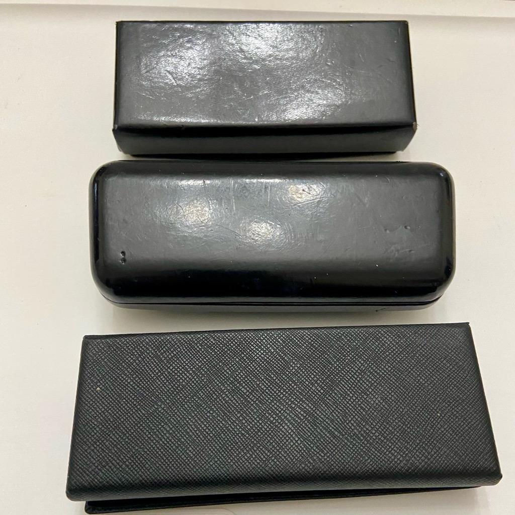 Three (3) Pre-owned Sunglasses Cases- Dolce Gabbana, Prada and Persol