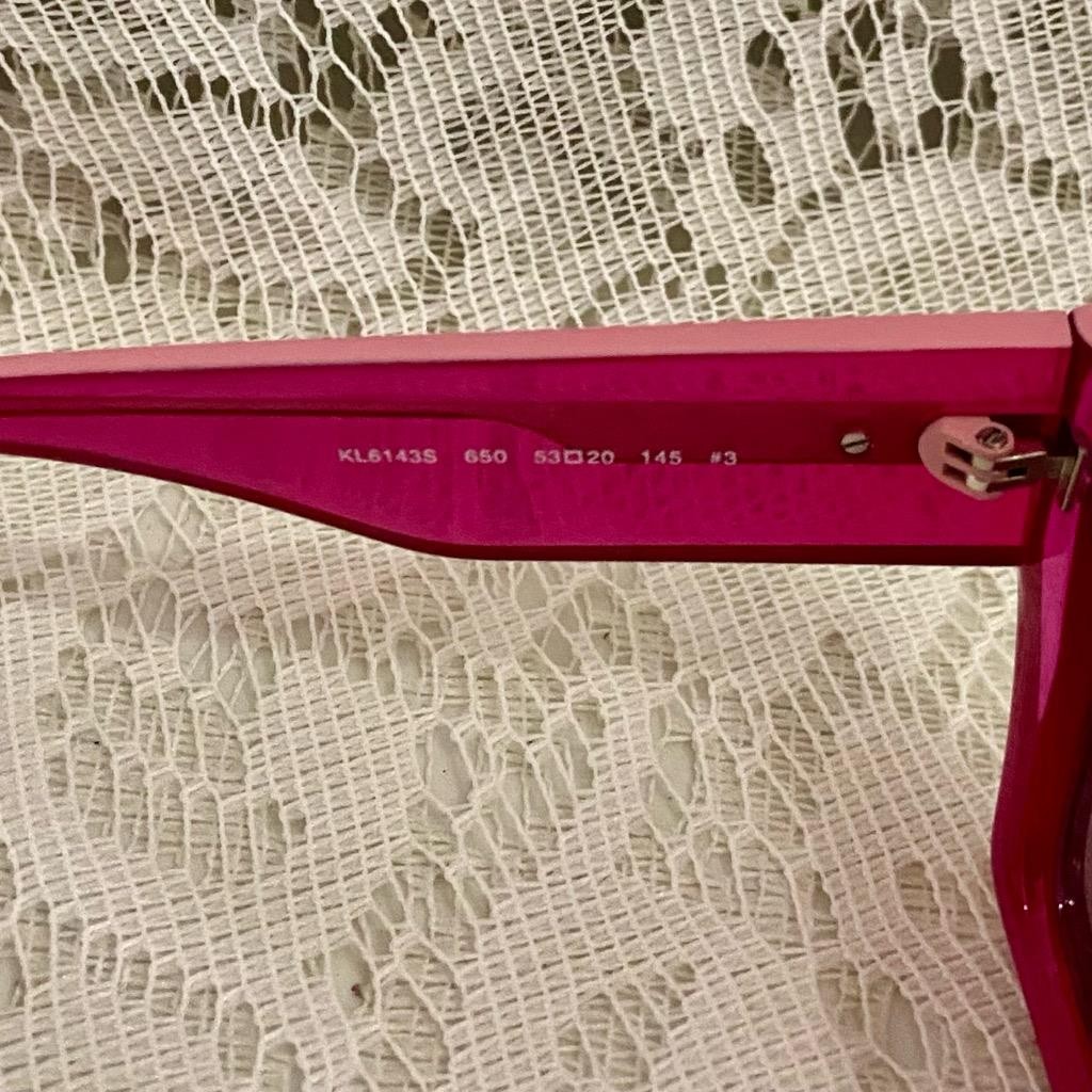Lagerfeld Pink-Magenta Sunglasses with Soft Case