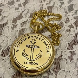 Elgin - Victoria London, Gold Tone, Quartz Pocket Watch