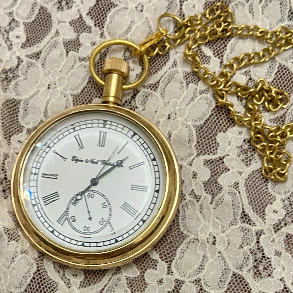 Elgin – Victoria London, Gold Tone, Quartz Pocket Watch