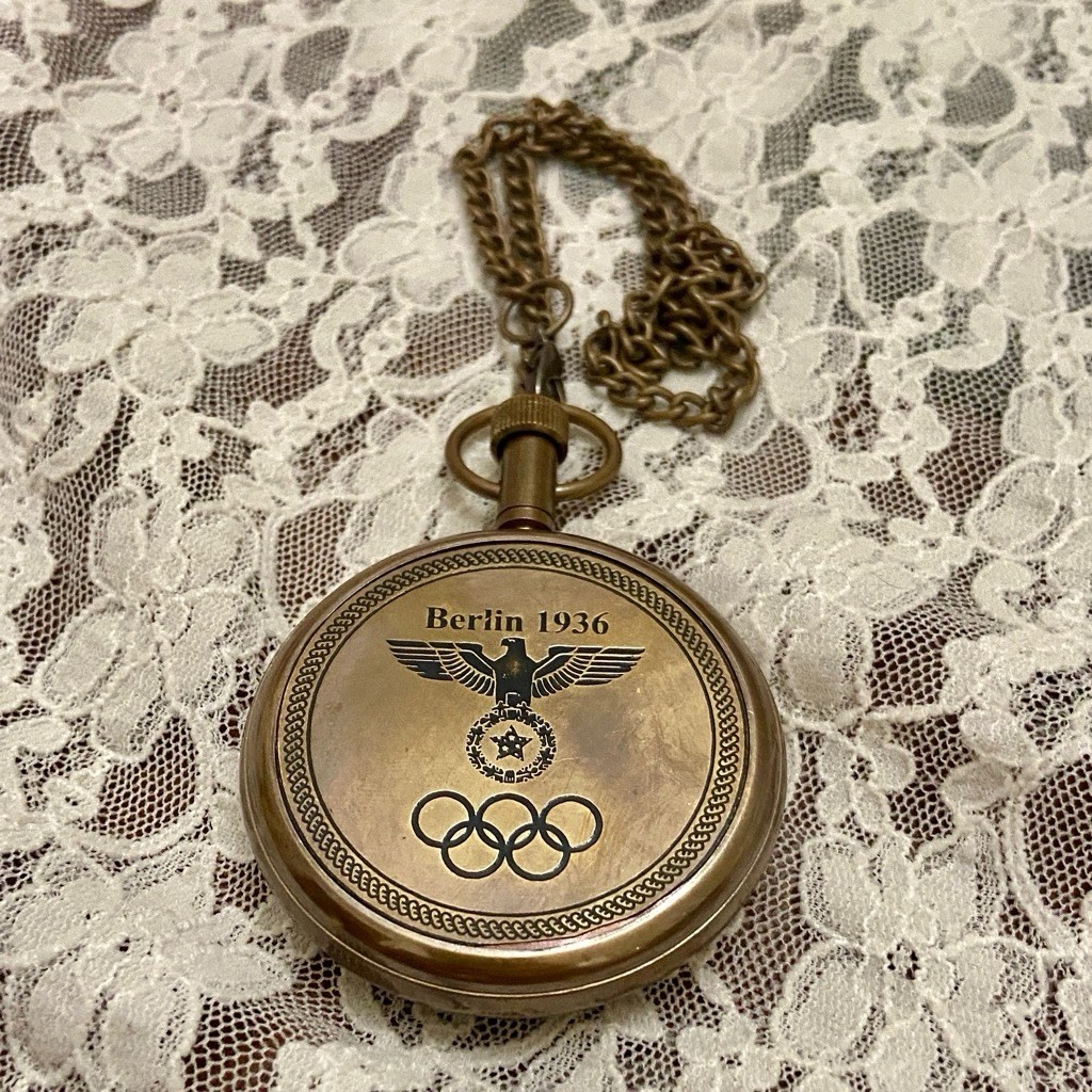 Berlin 1936, Copper Tone, Quartz Pocket Watch