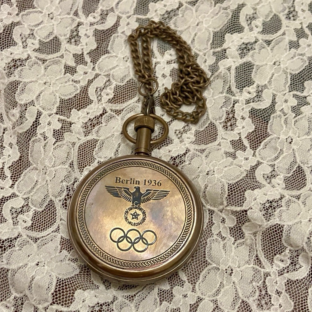 Berlin 1936, Copper Tone, Quartz Pocket Watch