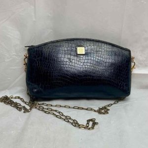 Vintage, Givenchy Small Black Leather Crossbody Bag