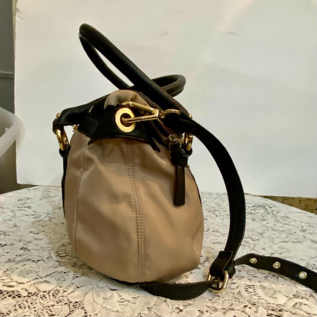 Anne Klein Khaki Canvas Handbag-Crossbody Bag