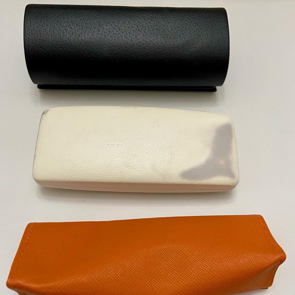 Three (3) Pre-owned Sunglasses Cases- Burberry, Tory Burch and Versace