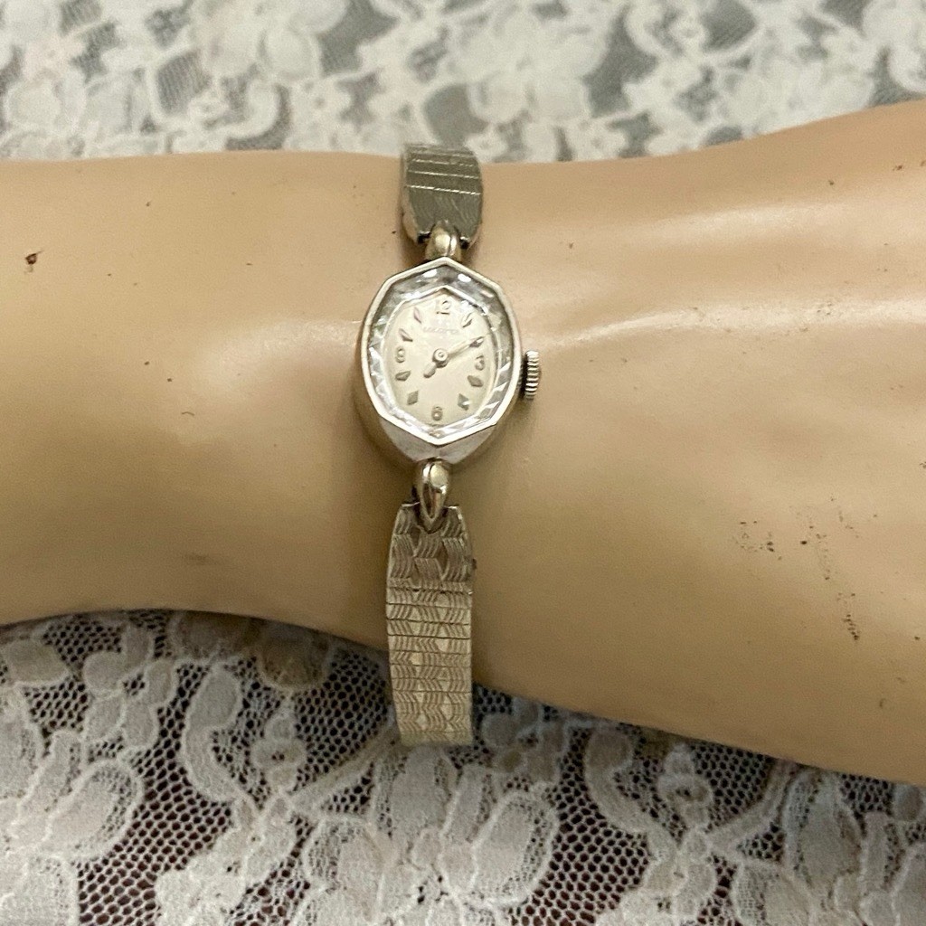 Longines 10KGF, Swiss Made White Gold-Mechanical Ladies Watch
