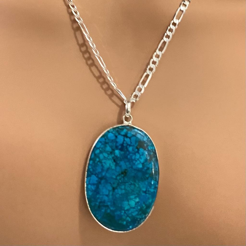 Vintage, Turquoise - Necklace and Earrings Set