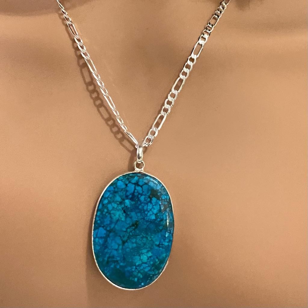 Vintage, Turquoise - Necklace and Earrings Set