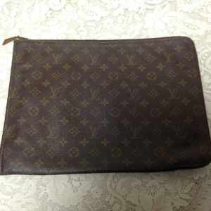 Vintage Louis Vuitton Brown Mono Business Document -Envelope 15.5in x 11in x 3in