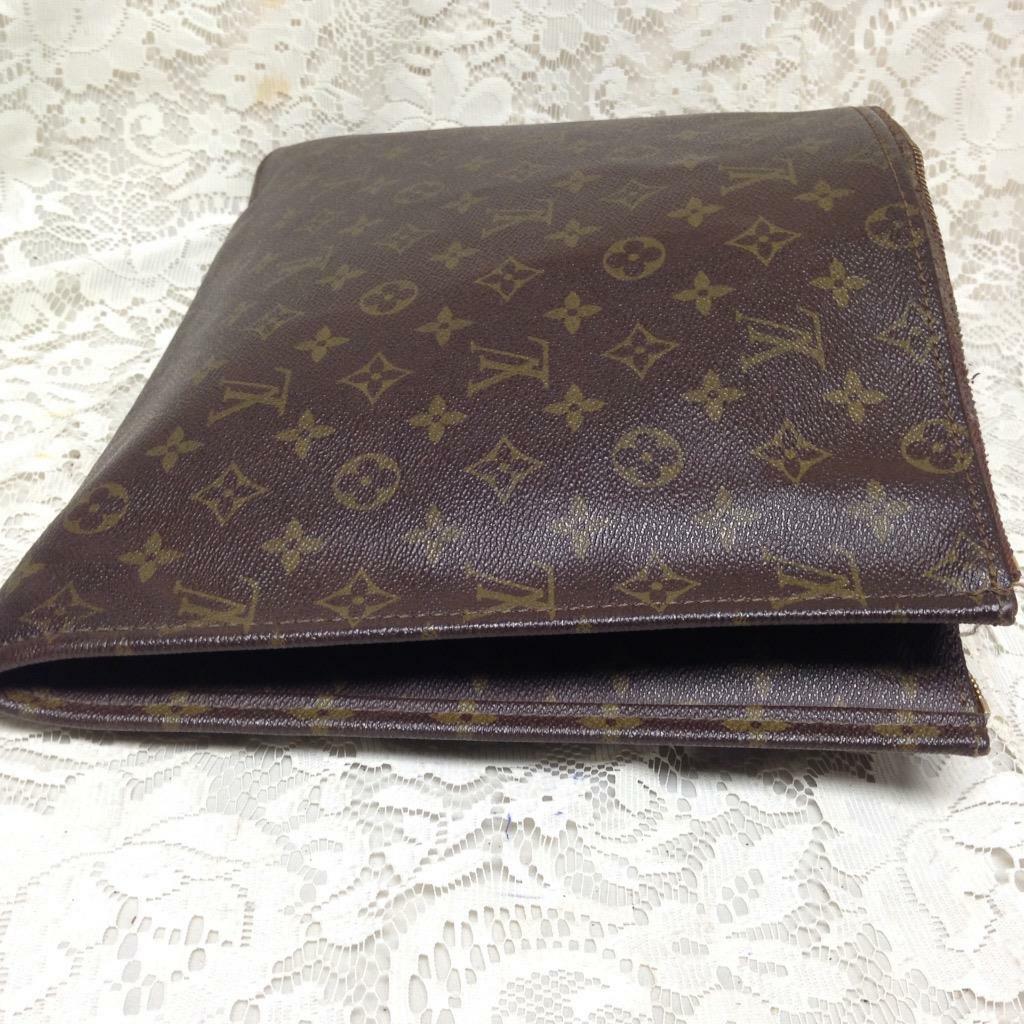 Vintage Louis Vuitton Brown Mono Business Document -Envelope 15.5in x 11in x 3in