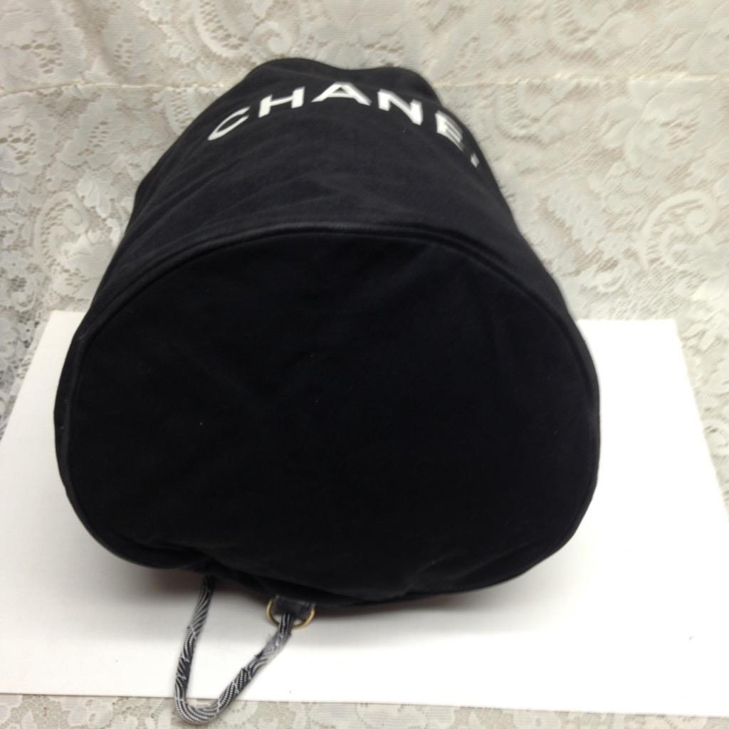 Chanel, Large Drawstring Pool Bag -16in H x 11in D (B)