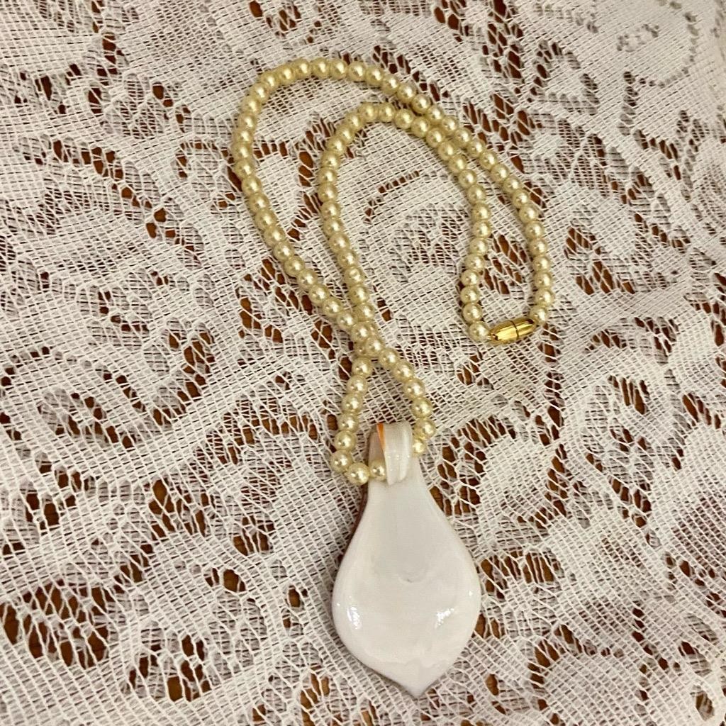 Vintage, Beautiful, Art Glass Pearl Necklace