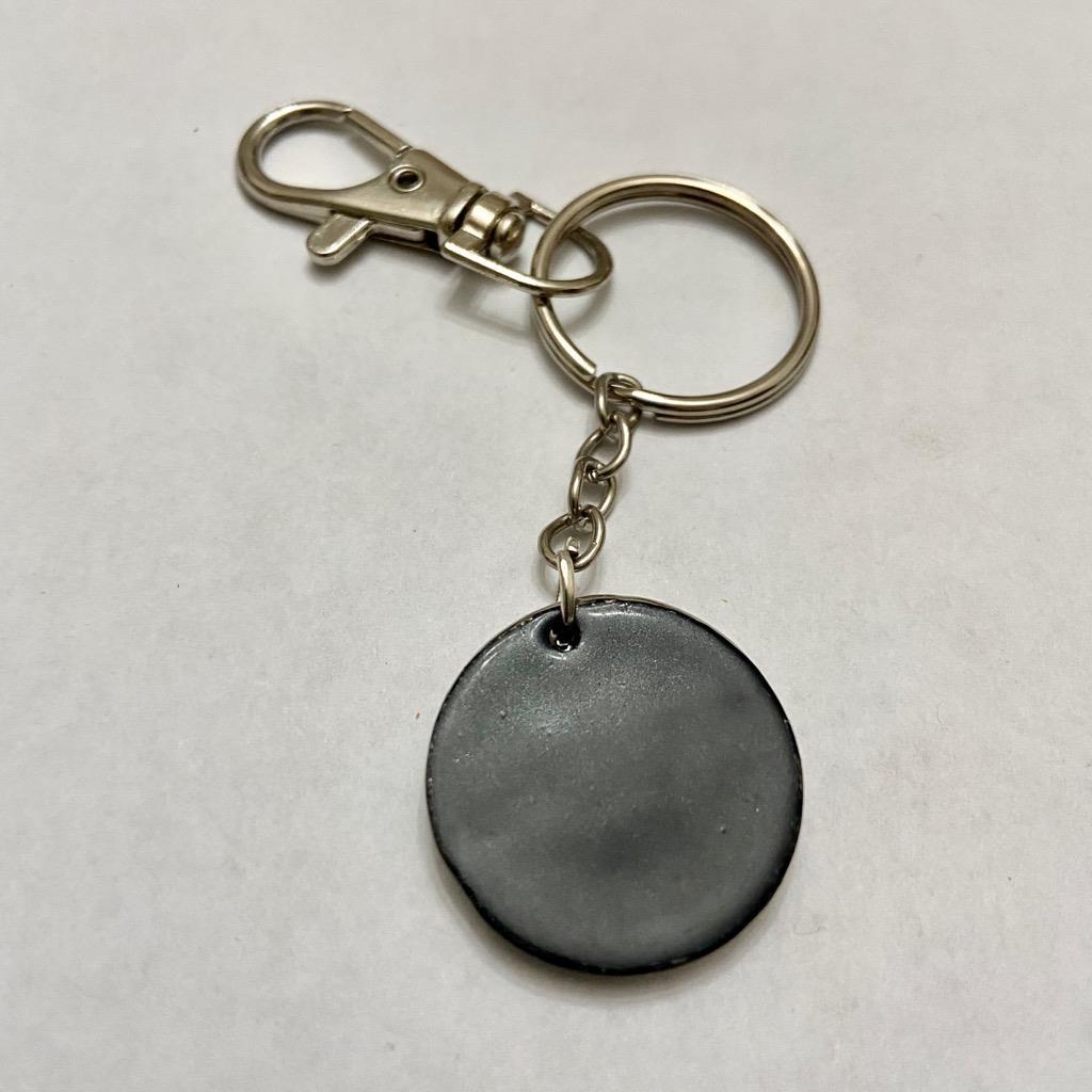 Chanel Rhinestone- Silver Tone Charm 1in in Diameter Handbag Charm-Pendant