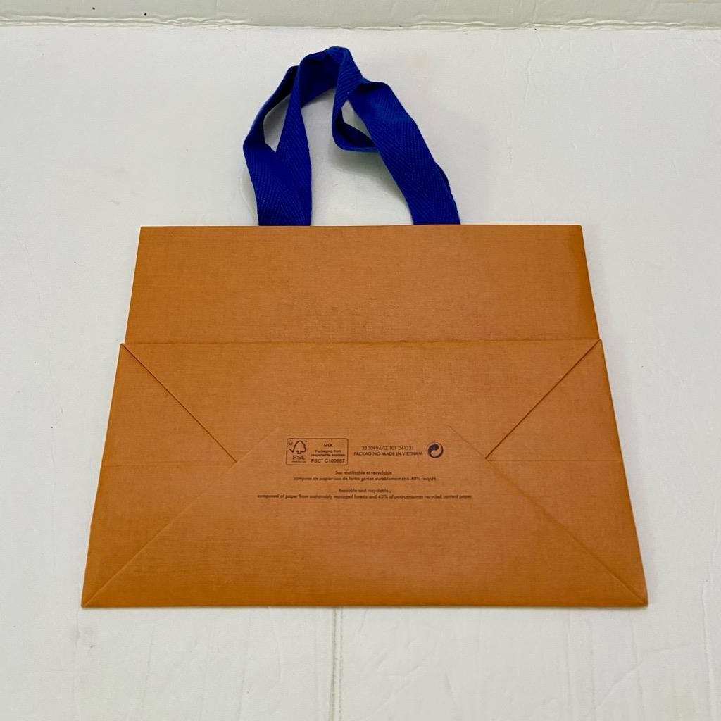 One Louis Vuitton Small Yellow Gift Bag