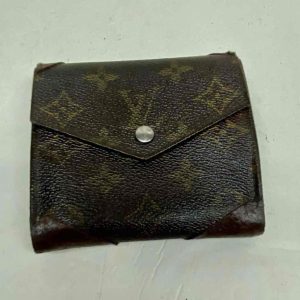 Louis Vuitton, Brown Mono, Mens Multiple Tri-fold Wallet (8906AN)