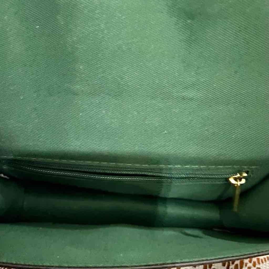 Green Floral Small Crossbody Bag 7in x 4.5in x 2in