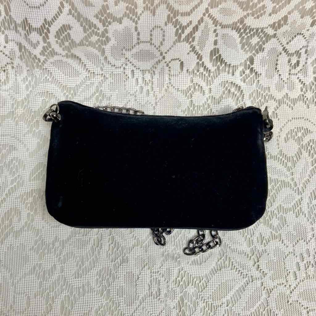 Giorgio Armani Black Velvet Amenity Pouch- or Crossbody