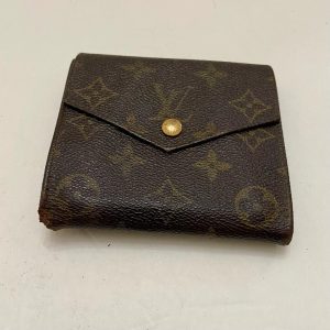 Louis Vuitton, Brown Mono, Mens Multiple Tri-fold Wallet (B) (884AN)