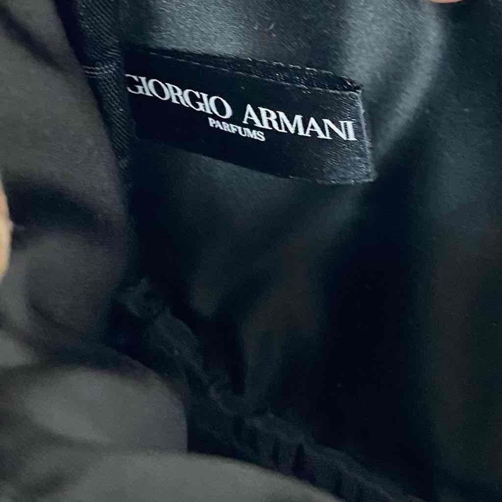 Giorgio Armani Black Velvet Amenity Pouch- or Crossbody