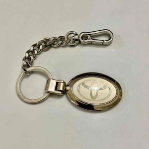 Stunning, 2-Way Silver Toyota Handbag Charm -Key Chain