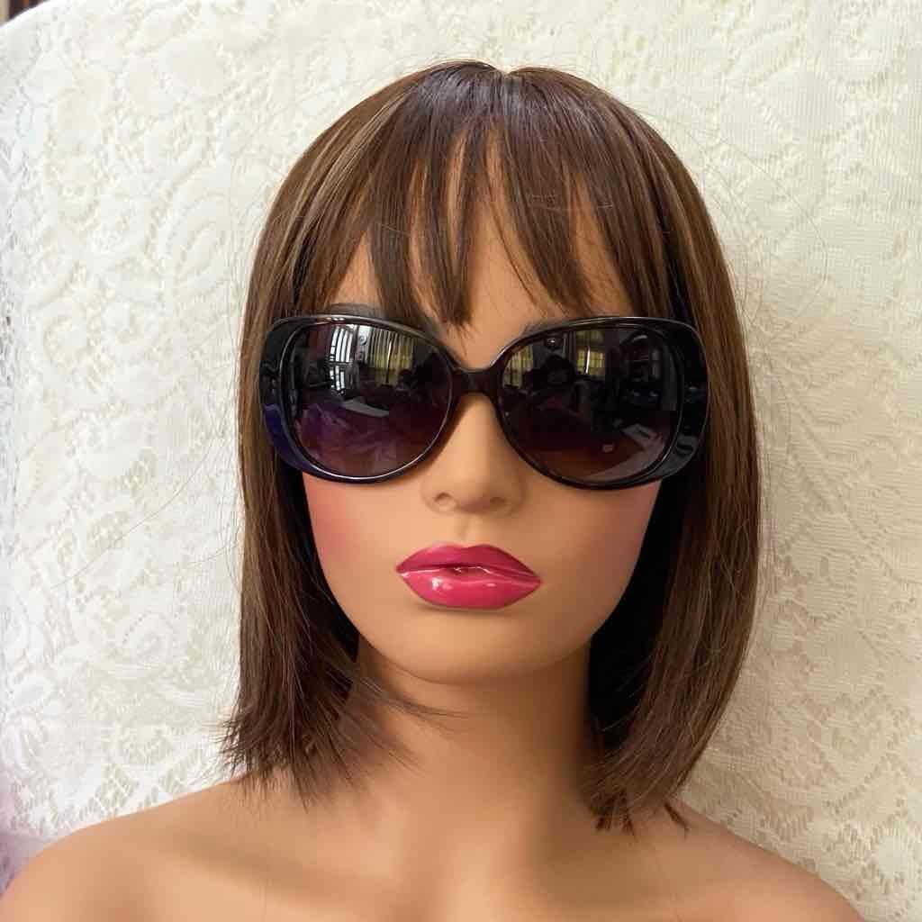 Vintage Gucci, Italy, Black Sunglasses With Original Case