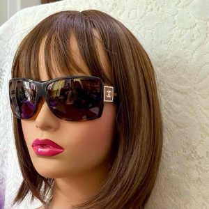 Chanel Brown Sunglasses with Rhinestones