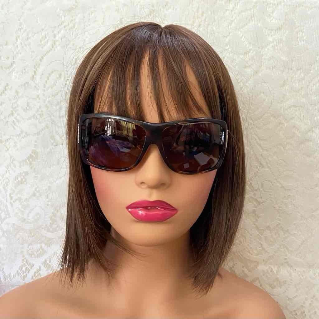 Chanel Brown Sunglasses with Rhinestones