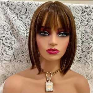Vintage, Parfum Bottle with Rhinestones Gold Tone 16in Necklace