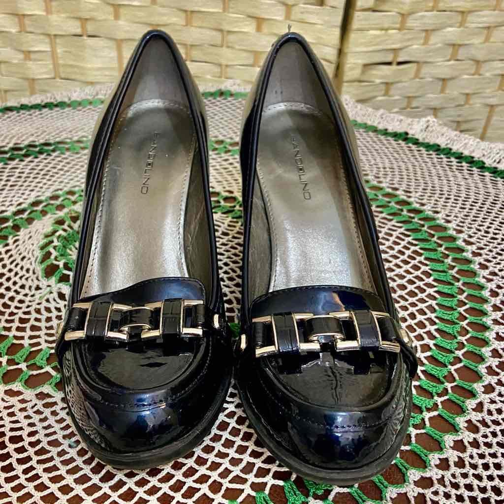 Bandolino Blue Buckle High Heel Shoes- Size 7.5