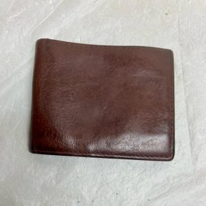 Vintage, Brown Leather Men’s Wallet 4.5in x 3.5in