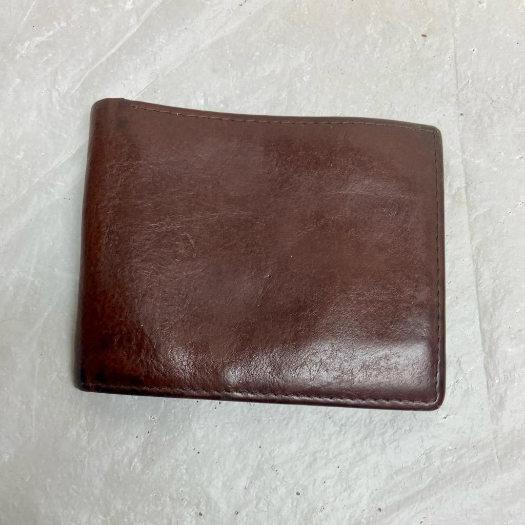 Vintage, Brown Leather Men’s Wallet 4.5in x 3.5in