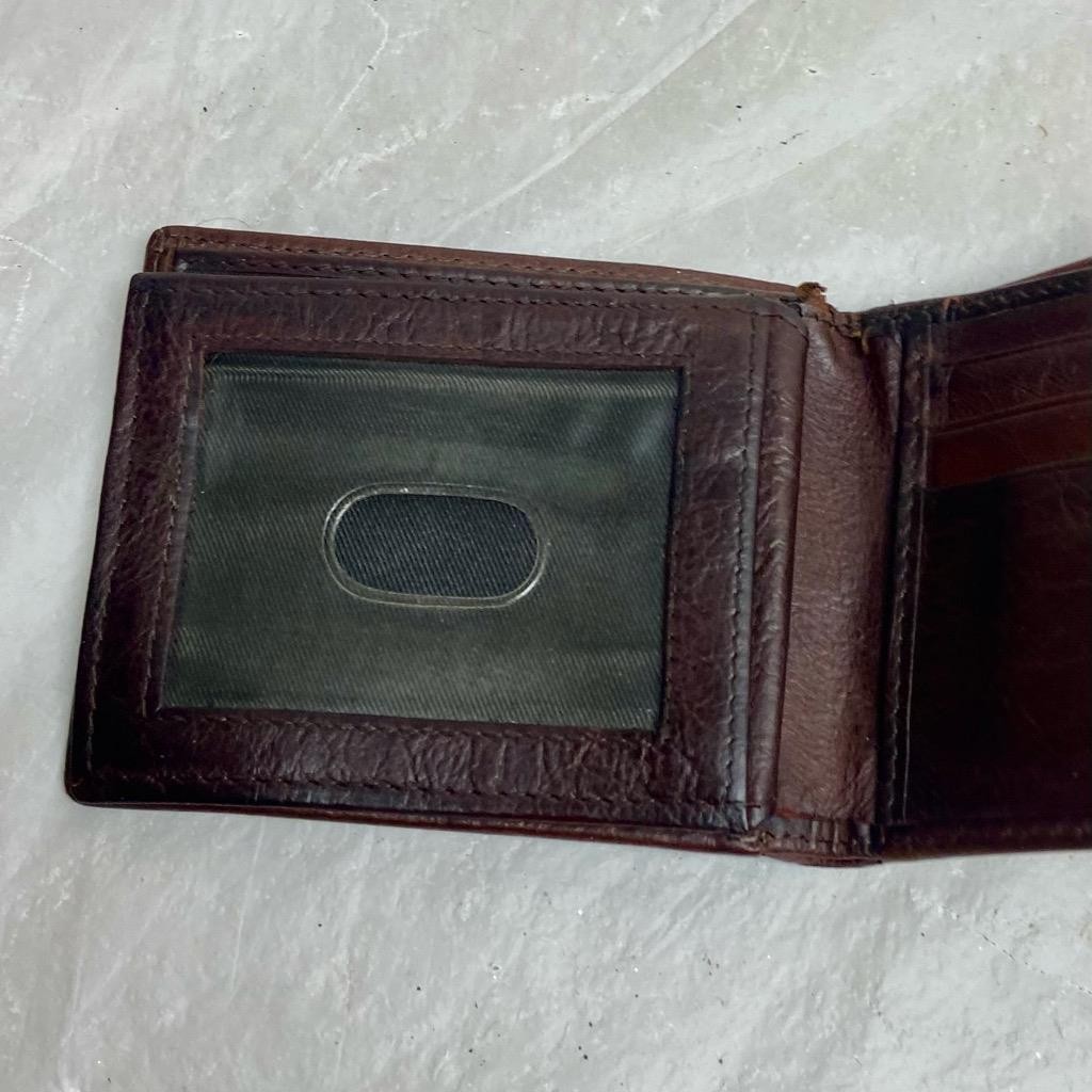 Vintage, Brown Leather Men’s Wallet 4.5in x 3.5in