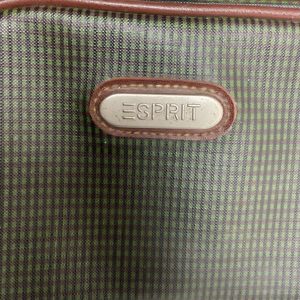 Vintage, Esprit Green Checkered Crossbody Bag