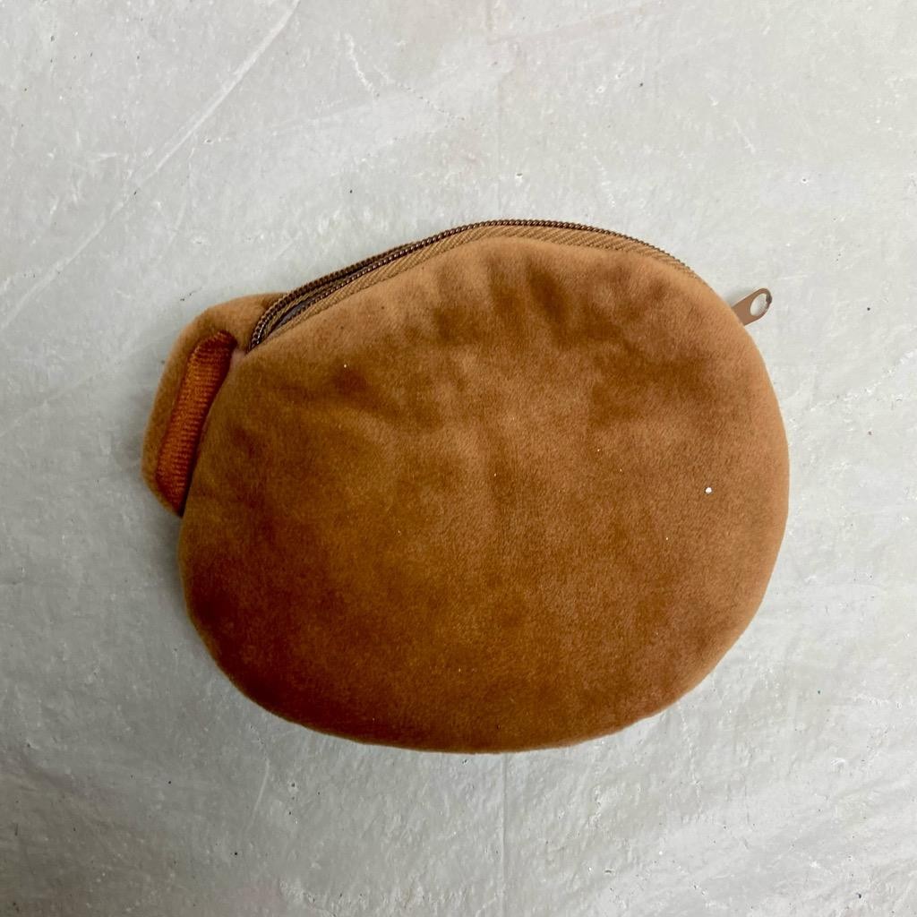 Vintage, Brown and White Puppy Coin Purse 4in x 5in