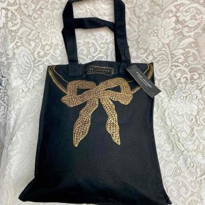 Marc Jacob, Large Black and Gold Complimentary-Tote Bag- 15in x 13in x 4in