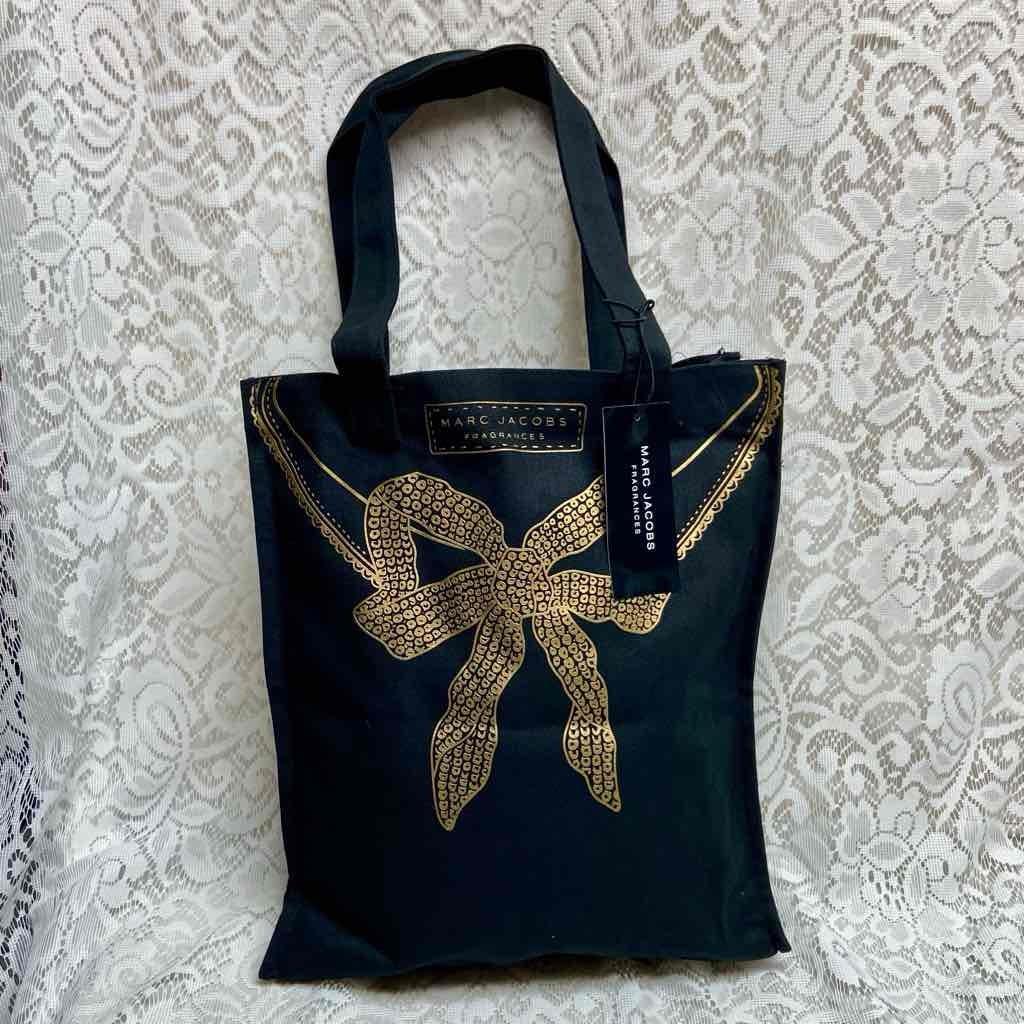 Marc Jacob, Large Black and Gold Complimentary-Tote Bag- 15in x 13in x 4in