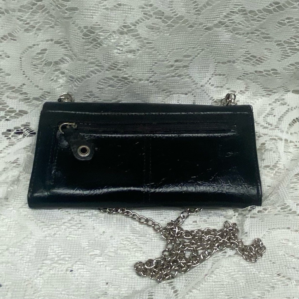 Vintage, Black Kathy Van Zeeland Crossbody Bag 7in x 4.25