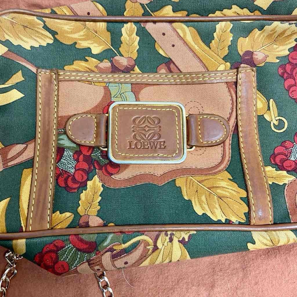 Vintage, Rare, Loewe Stunning Pouch Crossbody Bag 9in x 6in x 3in