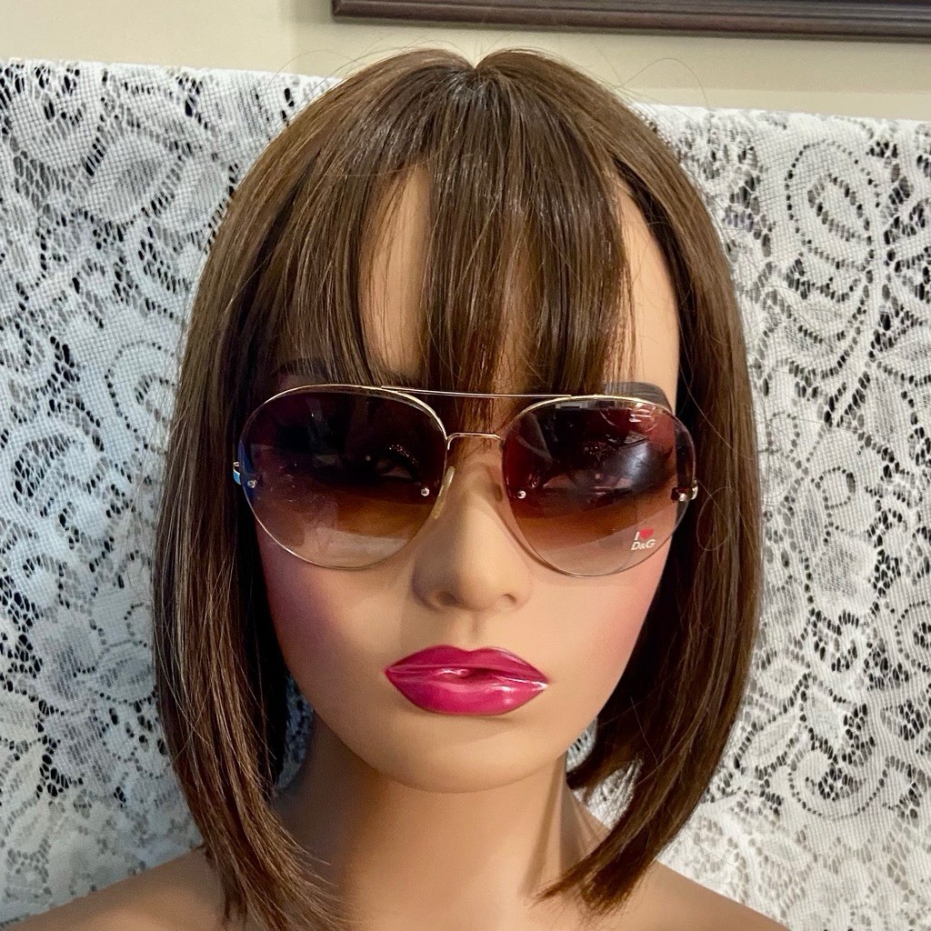 Dolce Gabbana-Italy Brown Gradient Aviator Sunglasses