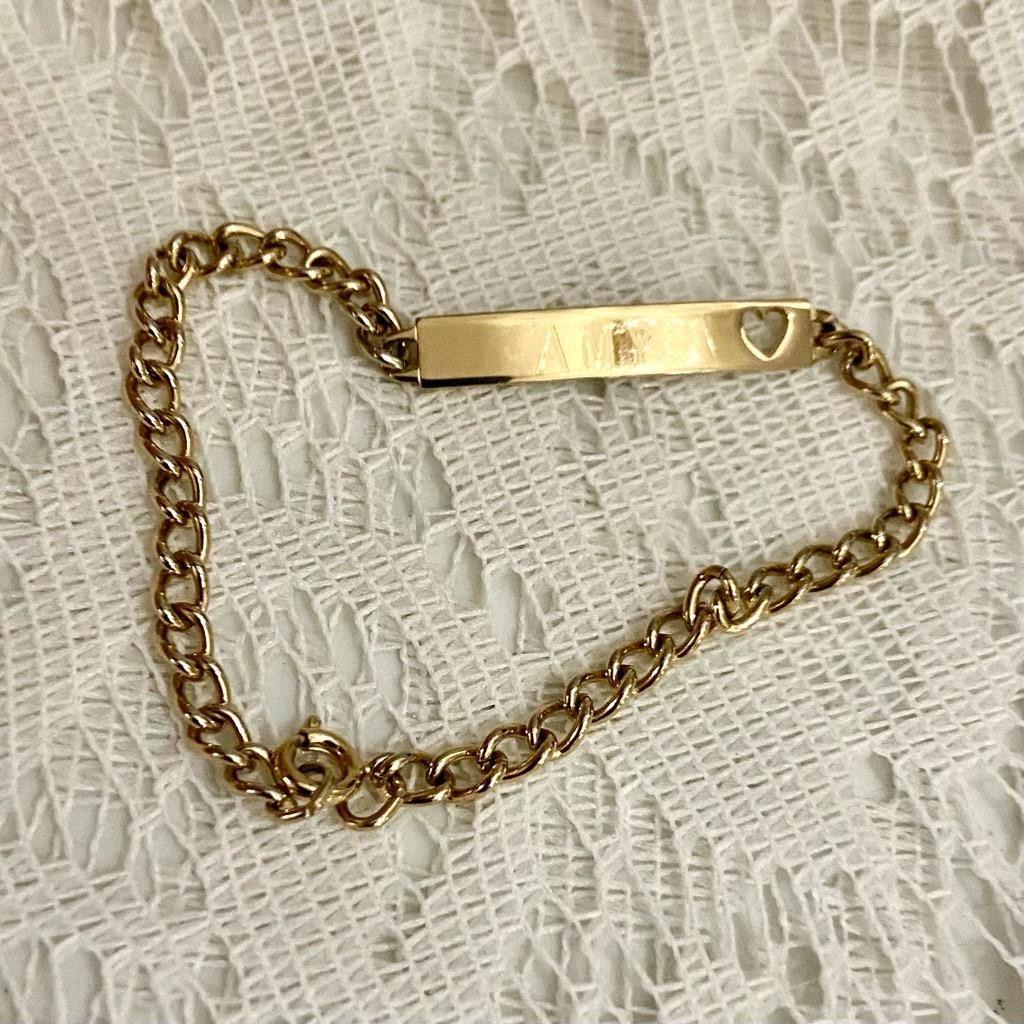 Vintage Lot of 3, Speidel Gold Filled ID and Charm Bracelets