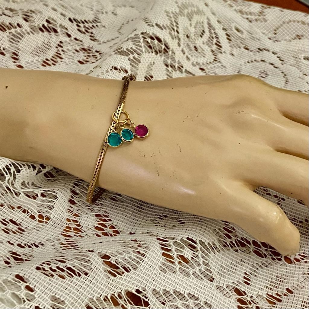 Vintage Lot of 3, Speidel Gold Filled ID and Charm Bracelets