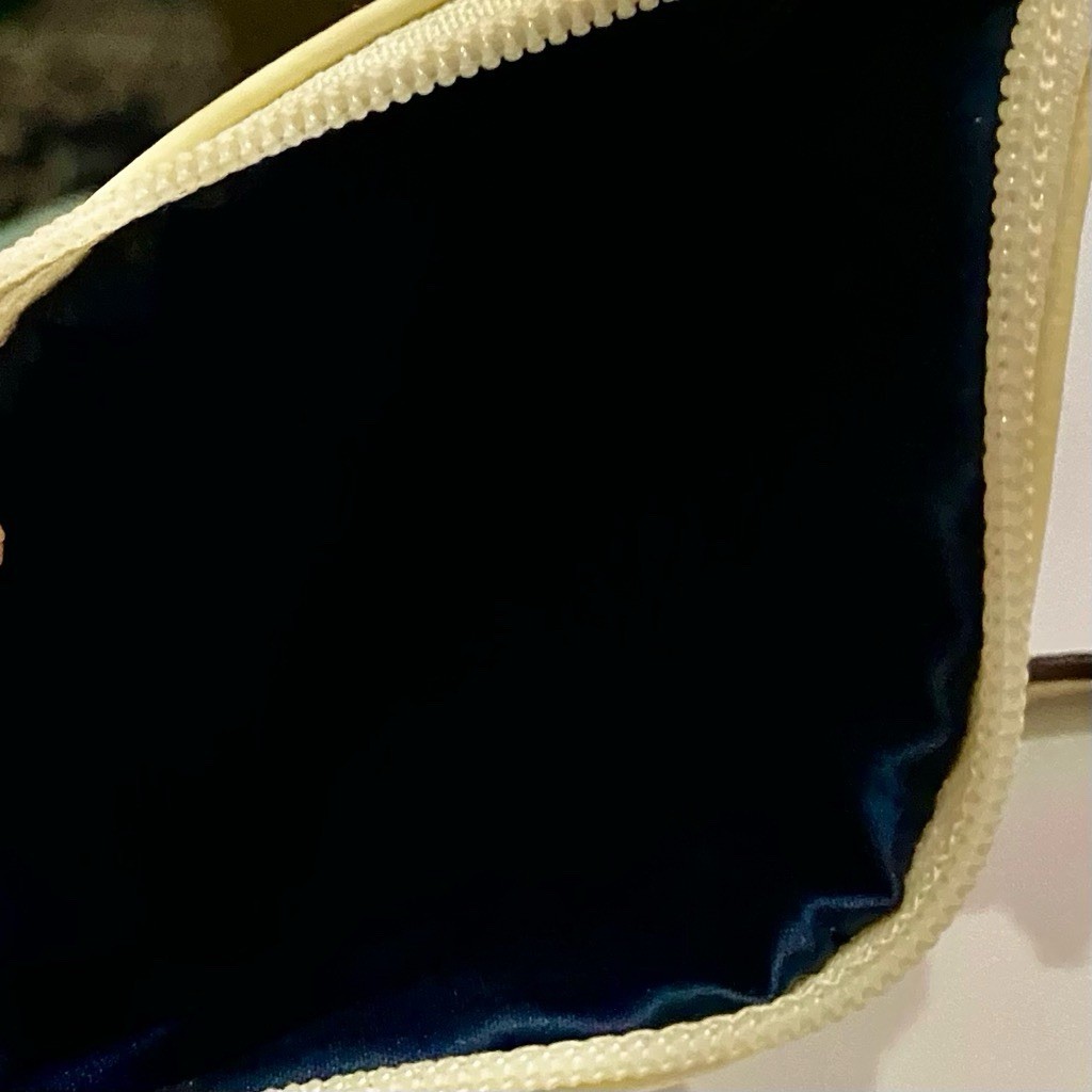 Coach Cream Patent Leather Wristlet