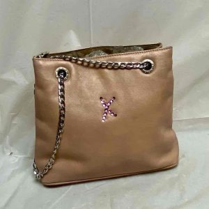 Paloma Picasso, Tiffany’s Designer, Made In Italy, Pink Leather Shoulder-CrossB