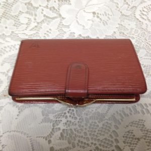 Authentic, Louis Vuitton, Brown Epi Leather Kisslock Wallet 5.25in x 3.5in