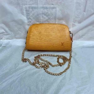 Louis Vuitton Yelliw Epi Leather Small Cosmetic Pouch-Crossbody 7in x 4in x 2.5i